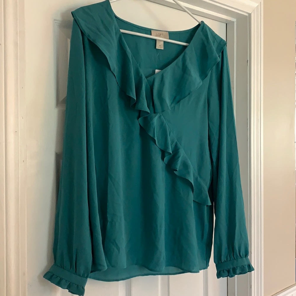 NWT Teal blouse from Loft